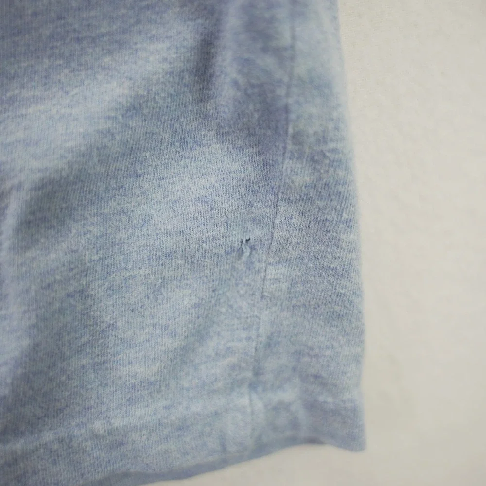 Polo Ralph Lauren Mens XXL Blue Heathered Long Sleeve Crewneck T-Shirt Pony Logo